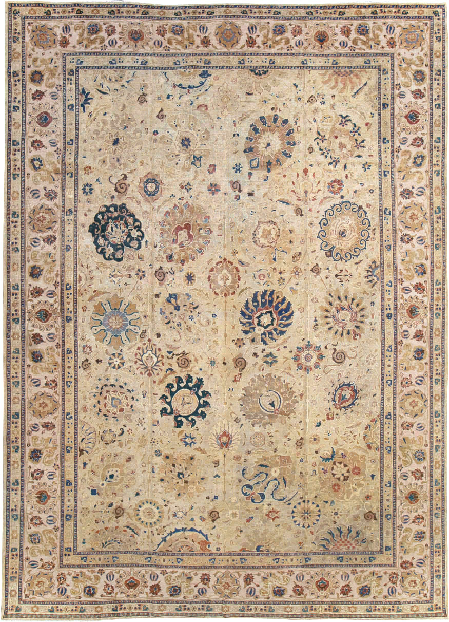 Antique Persian Tabriz Carpet, No.16127 - Galerie Shabab