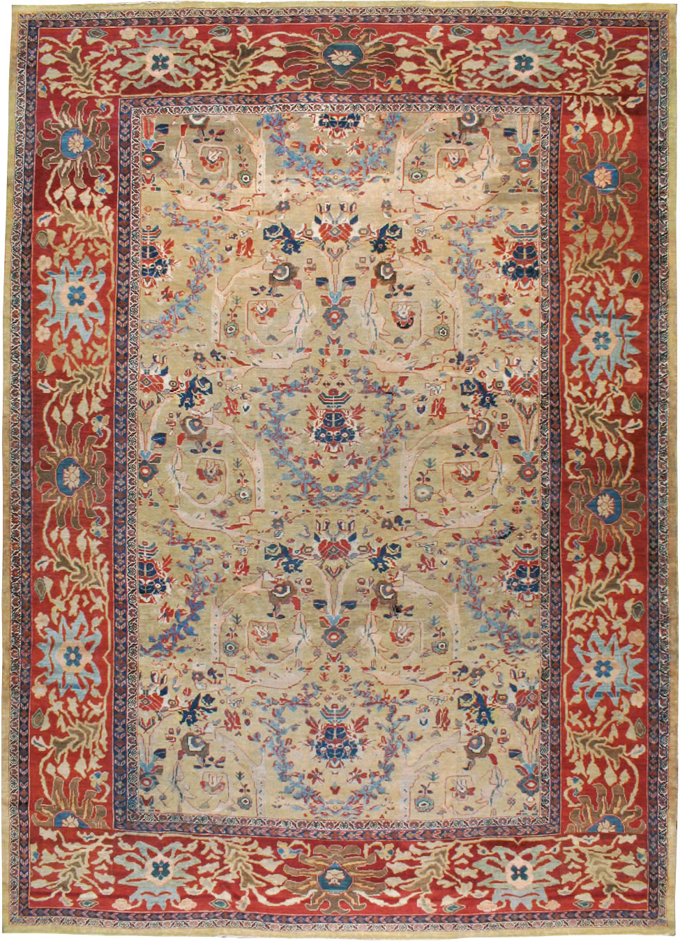 Antique Persian Sultanabad Carpet, No.16130 - Galerie Shabab