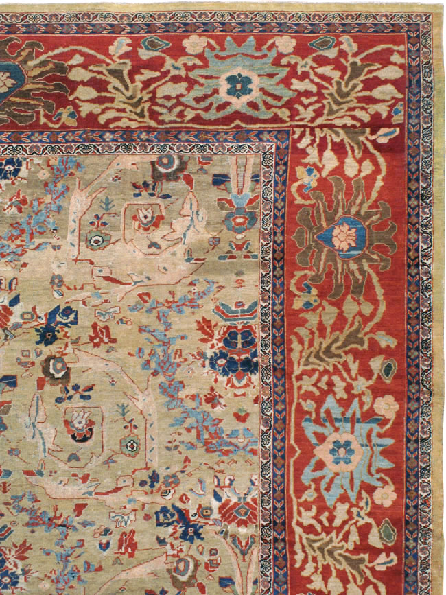 Antique Persian Sultanabad Carpet, No.16130 - Galerie Shabab