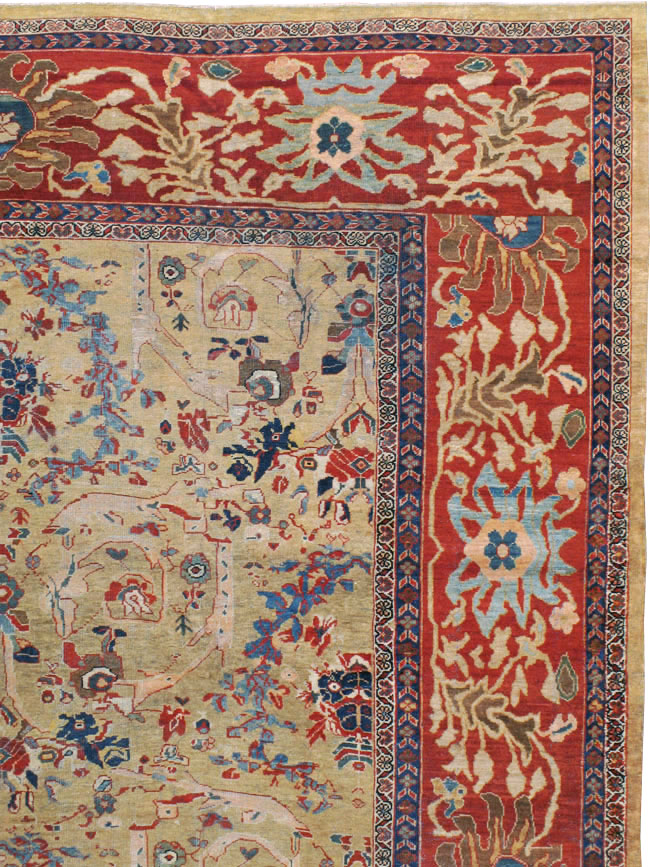 Antique Persian Sultanabad Carpet, No.16130 - Galerie Shabab