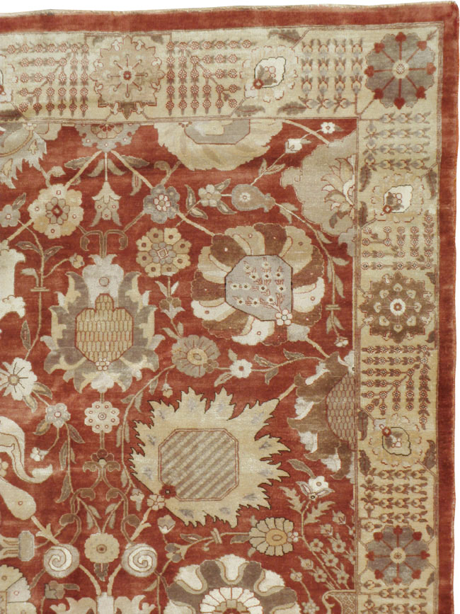 Vintage Persian Tabriz Carpet, No.16132 - Galerie Shabab