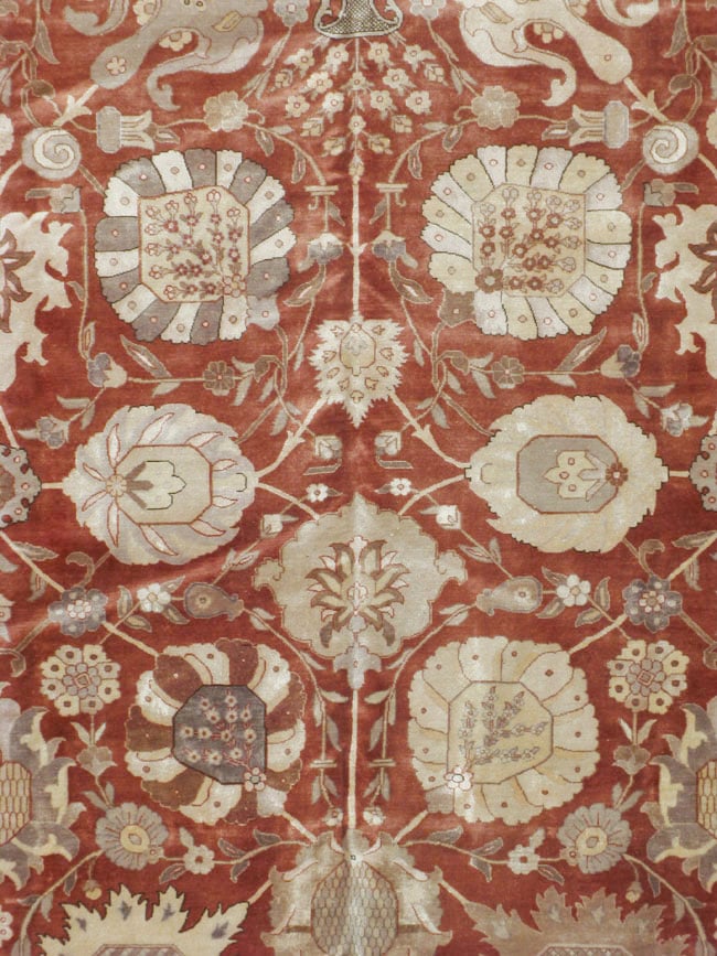 Vintage Persian Tabriz Carpet, No.16132 - Galerie Shabab