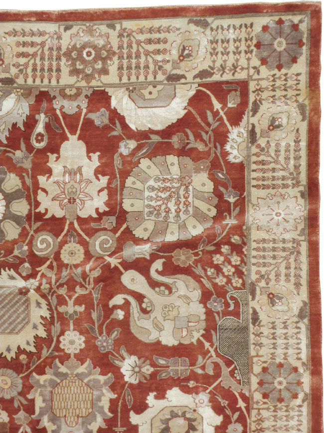 Vintage Persian Tabriz Carpet, No.16132 - Galerie Shabab