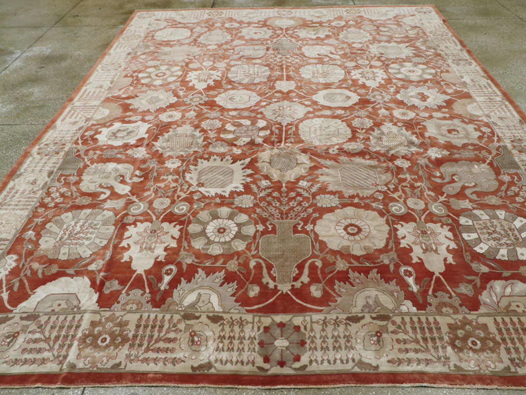 Vintage Persian Tabriz Carpet, No.16132 - Galerie Shabab