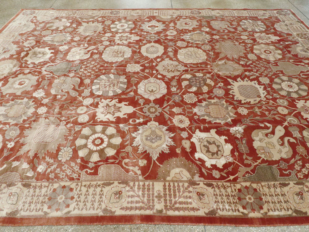 Vintage Persian Tabriz Carpet, No.16132 - Galerie Shabab