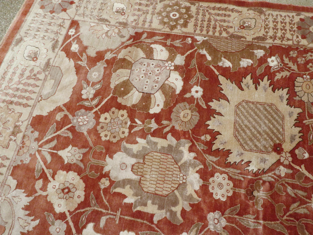 Vintage Persian Tabriz Carpet, No.16132 - Galerie Shabab