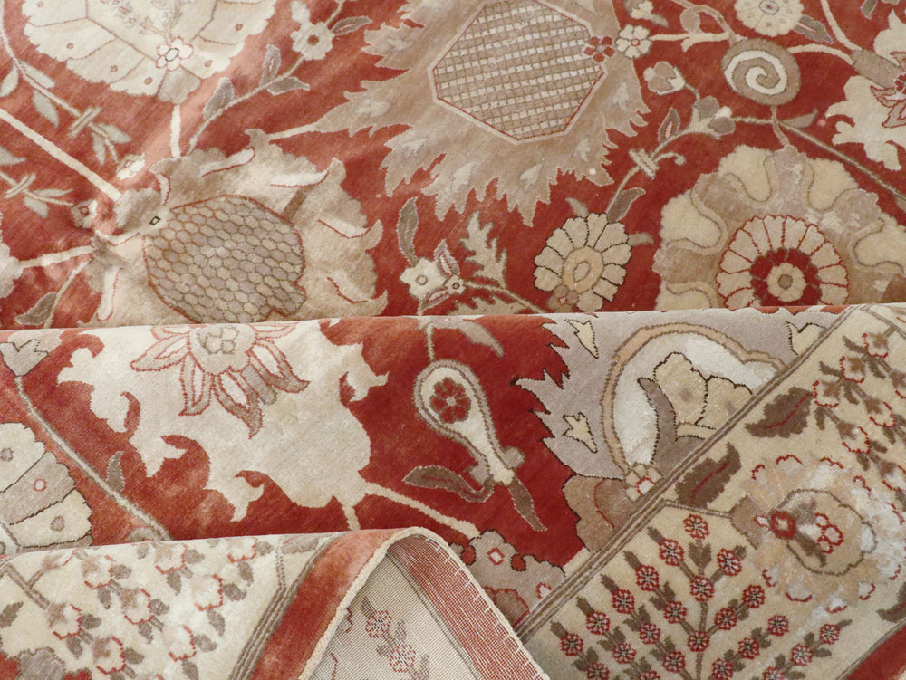 Vintage Persian Tabriz Carpet, No.16132 - Galerie Shabab