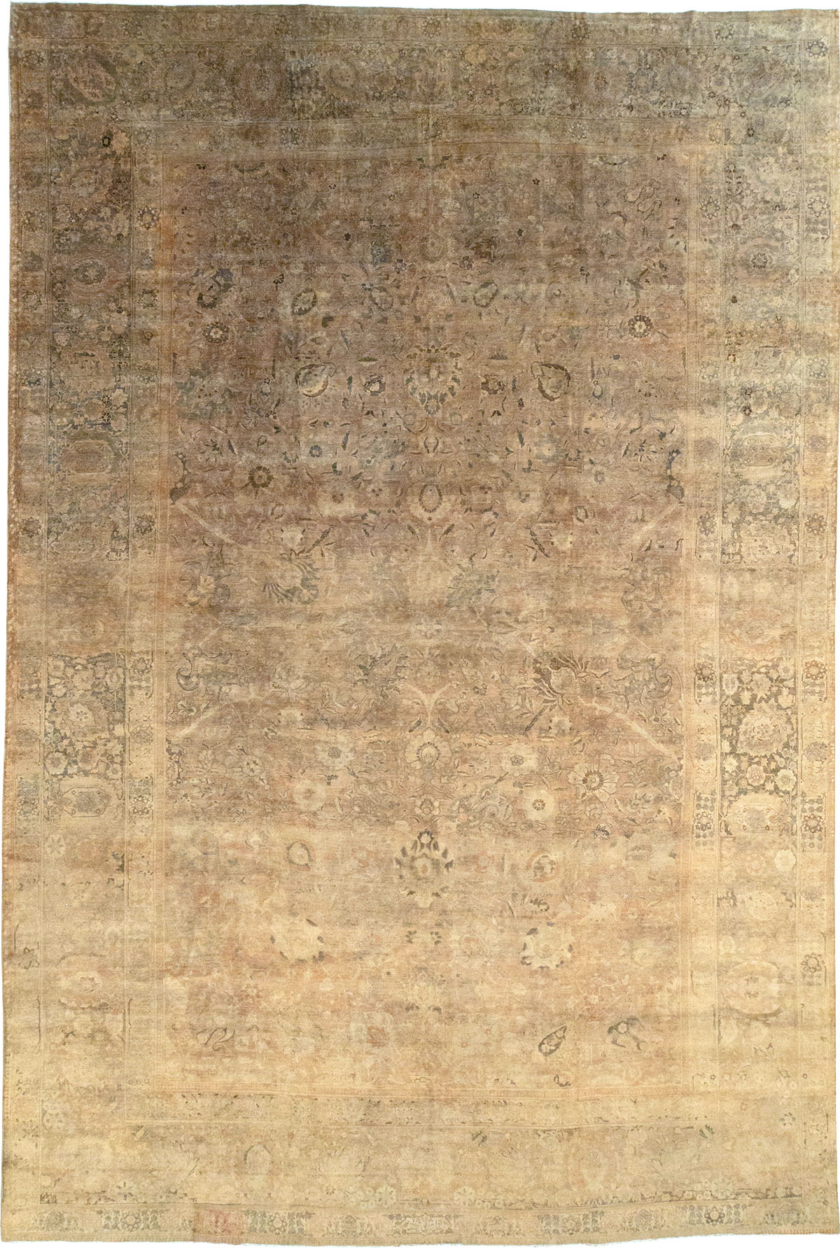 Antique Persian Tabriz Carpet, No.16134 - Galerie Shabab