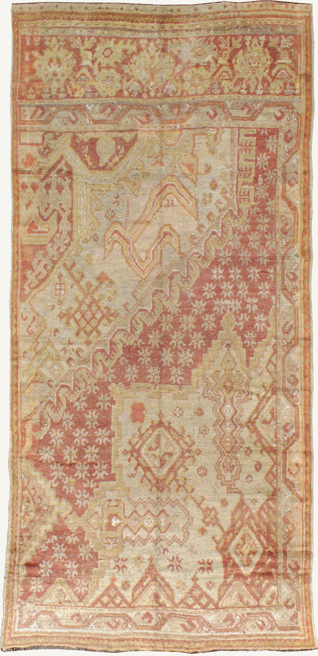 Antique Turkish Oushak  Carpet, No.16144 - Galerie Shabab