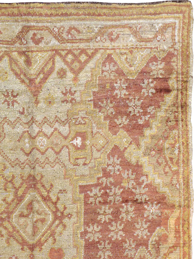 Antique Turkish Oushak  Carpet, No.16144 - Galerie Shabab