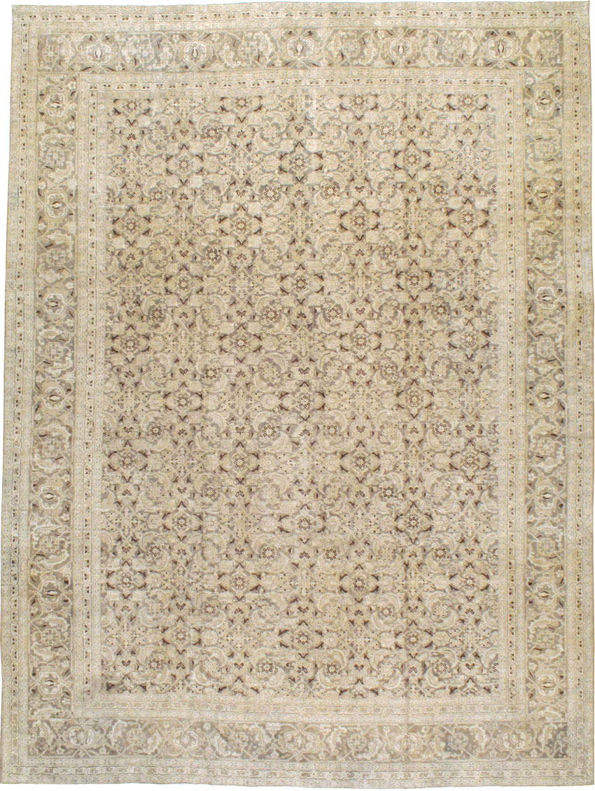 Antique Persian Tabriz Carpet, No.16194 - Galerie Shabab