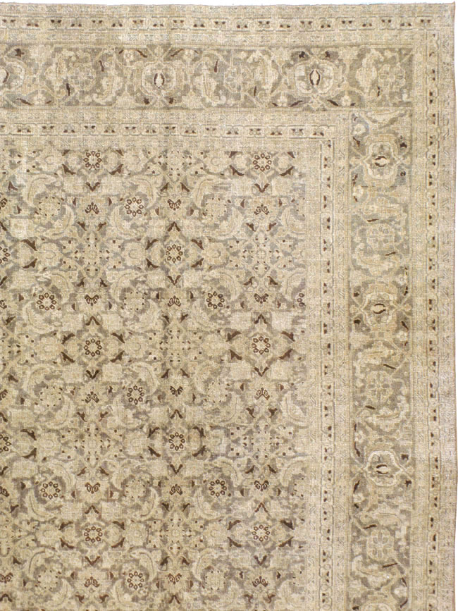 Antique Persian Tabriz Carpet, No.16194 - Galerie Shabab