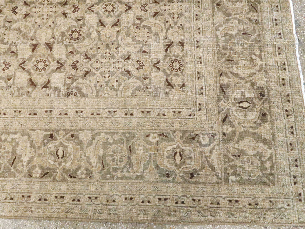Antique Persian Tabriz Carpet, No.16194 - Galerie Shabab