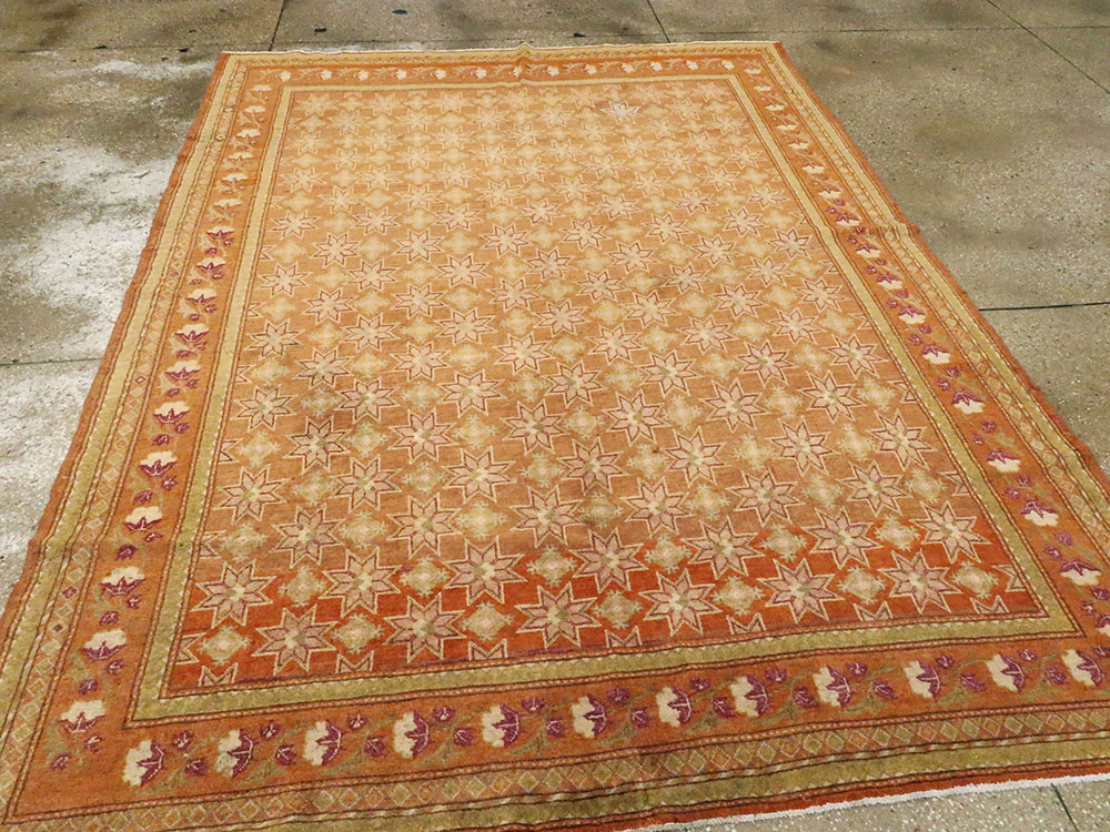 Vintage East Turkestan Samarkand Accent Rug, No.16219 - Galerie Shabab