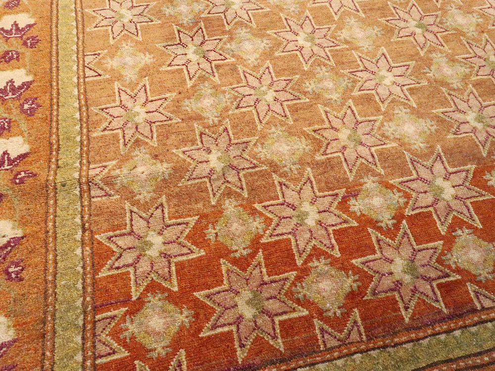 Vintage East Turkestan Samarkand Accent Rug, No.16219 - Galerie Shabab