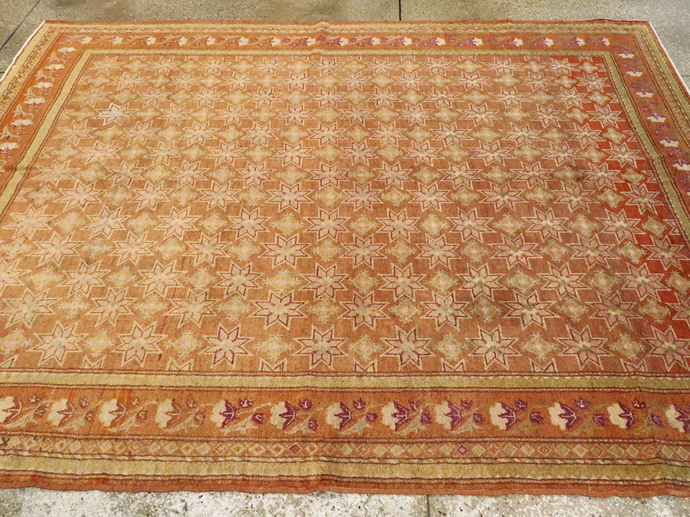 Vintage East Turkestan Samarkand Accent Rug, No.16219 - Galerie Shabab