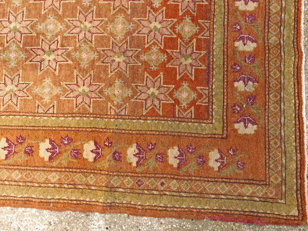 Vintage East Turkestan Samarkand Accent Rug, No.16219 - Galerie Shabab