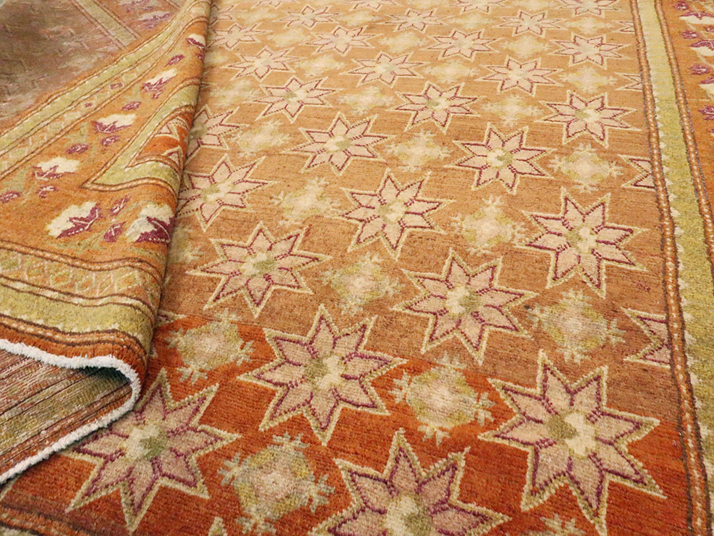 Vintage East Turkestan Samarkand Accent Rug, No.16219 - Galerie Shabab