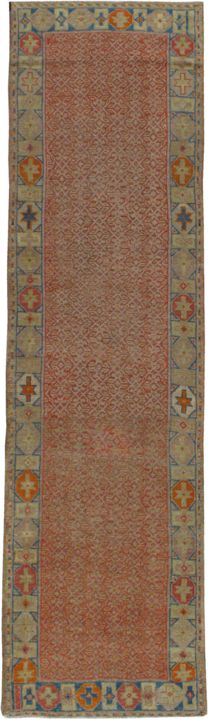 Antique Oushak Runner, No.16233 - Galerie Shabab