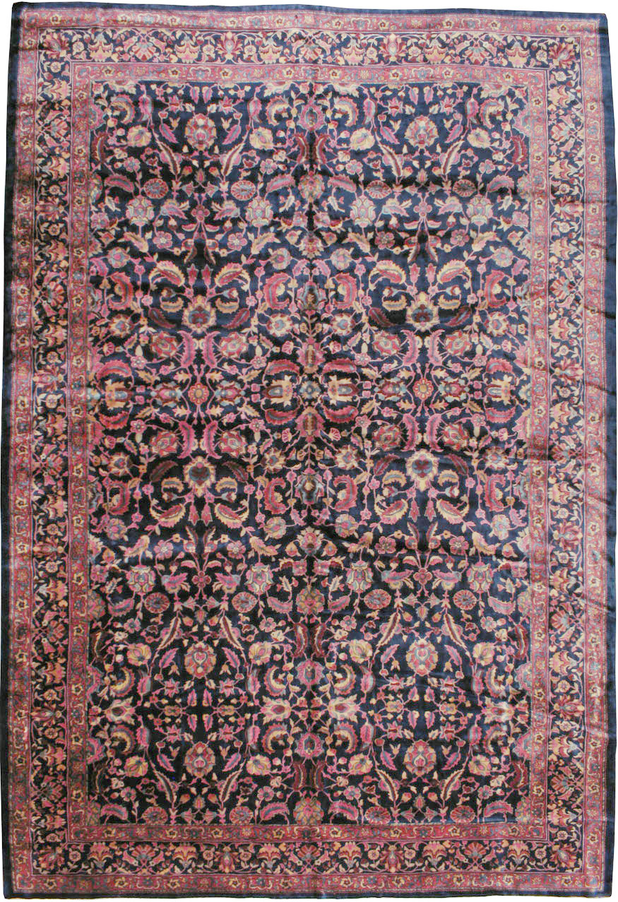 Vintage Persian Kashan Carpet, No.16234 - Galerie Shabab