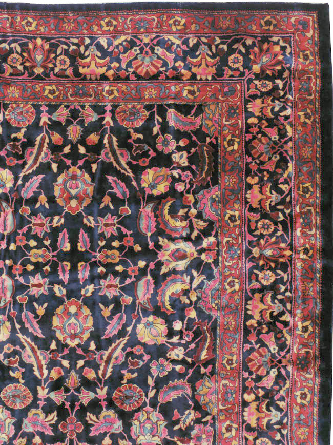 Vintage Persian Kashan Carpet, No.16234 - Galerie Shabab