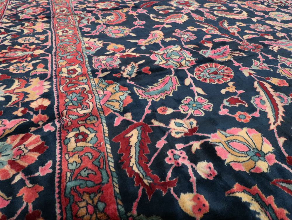 Vintage Persian Kashan Carpet, No.16234 - Galerie Shabab