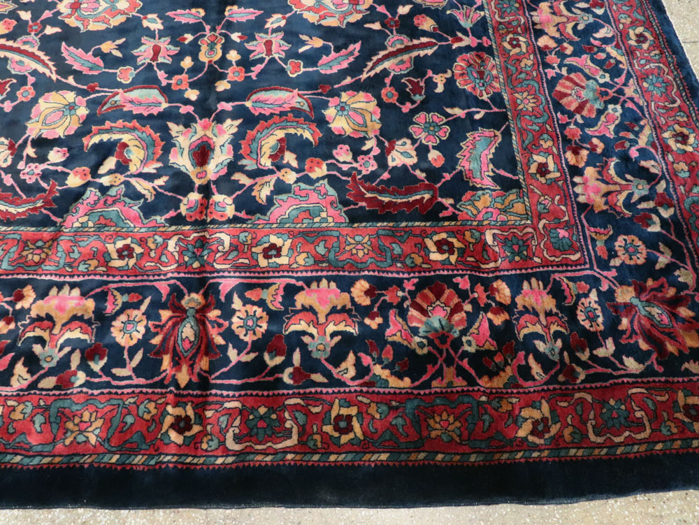Vintage Persian Kashan Carpet, No.16234 - Galerie Shabab