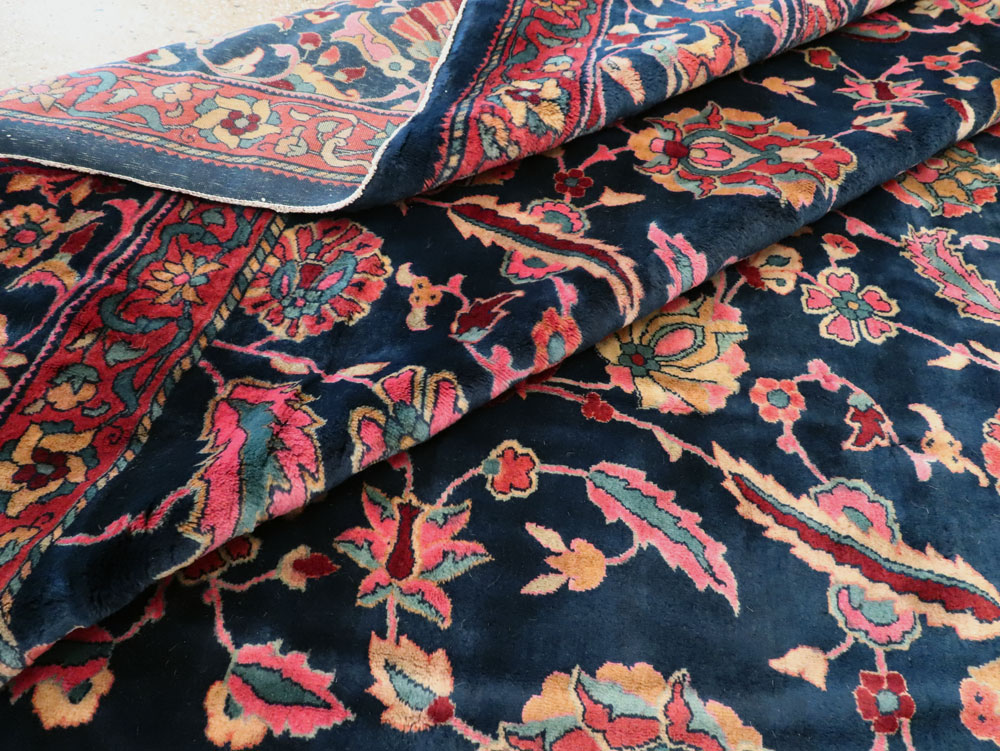 Vintage Persian Kashan Carpet, No.16234 - Galerie Shabab