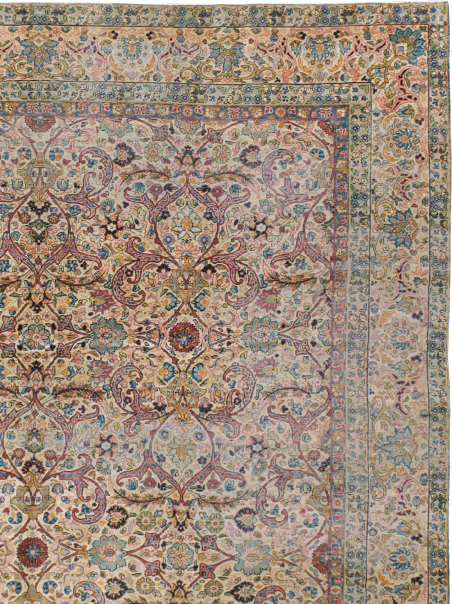 Antique Persian Lavar Kerman Rug, No.16260 - Galerie Shabab
