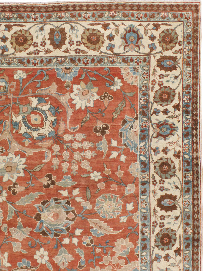 Vintage Persian Tabriz Carpet, No.16263 - Galerie Shabab