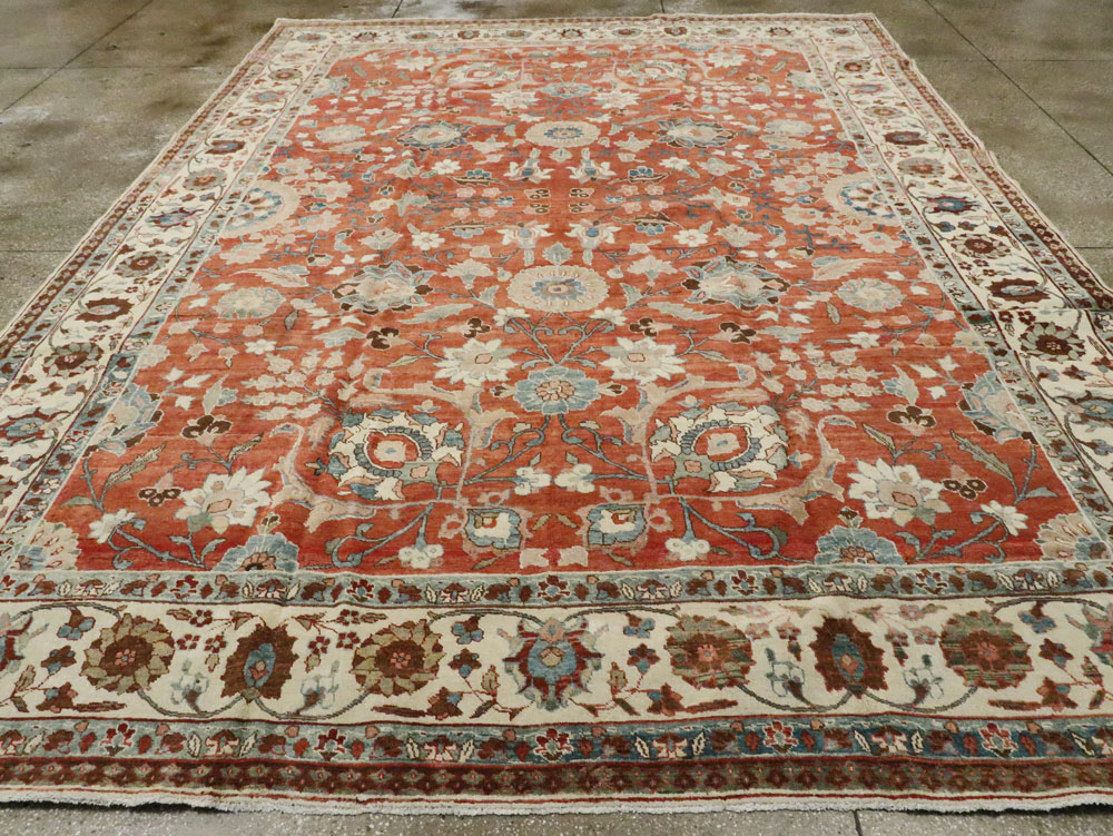 Vintage Persian Tabriz Carpet, No.16263 - Galerie Shabab