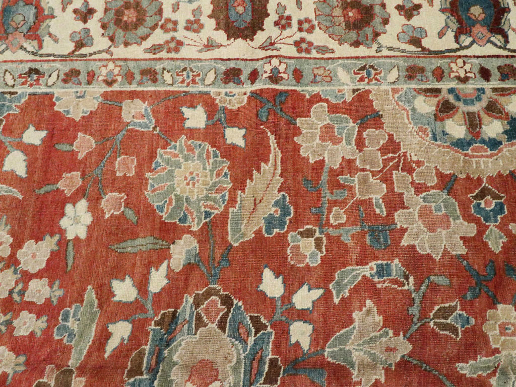 Vintage Persian Tabriz Carpet, No.16263 - Galerie Shabab