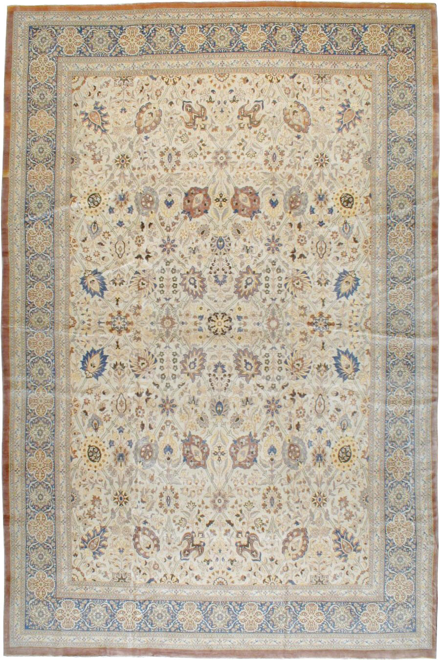 Antique Persian Tabriz Carpet, No.16278 - Galerie Shabab