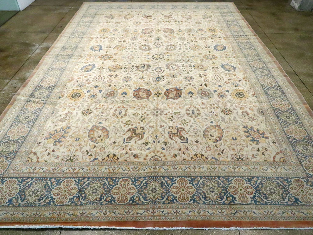 Antique Persian Tabriz Carpet, No.16278 - Galerie Shabab
