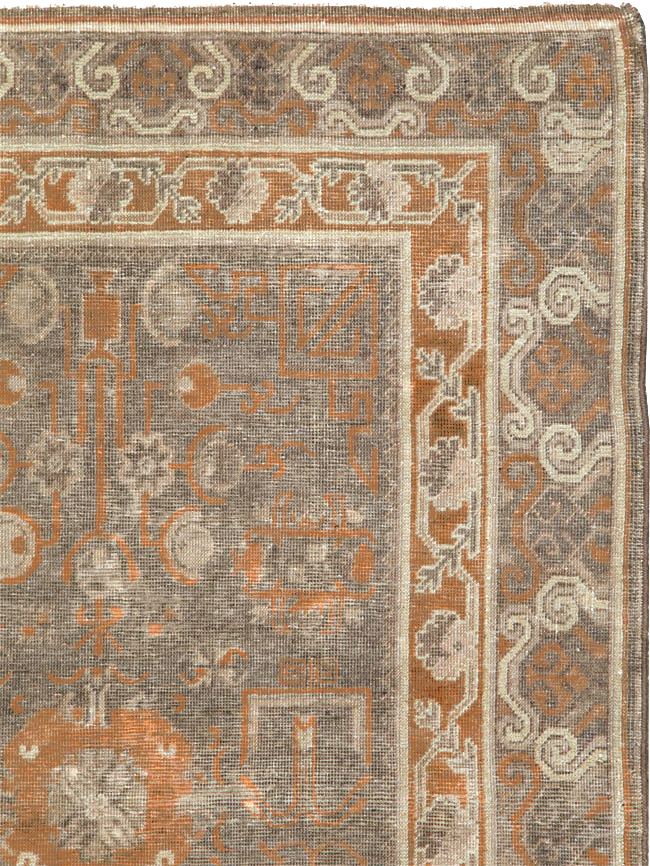 Vintage East Turkestan Khotan Rug, No.16293 - Galerie Shabab