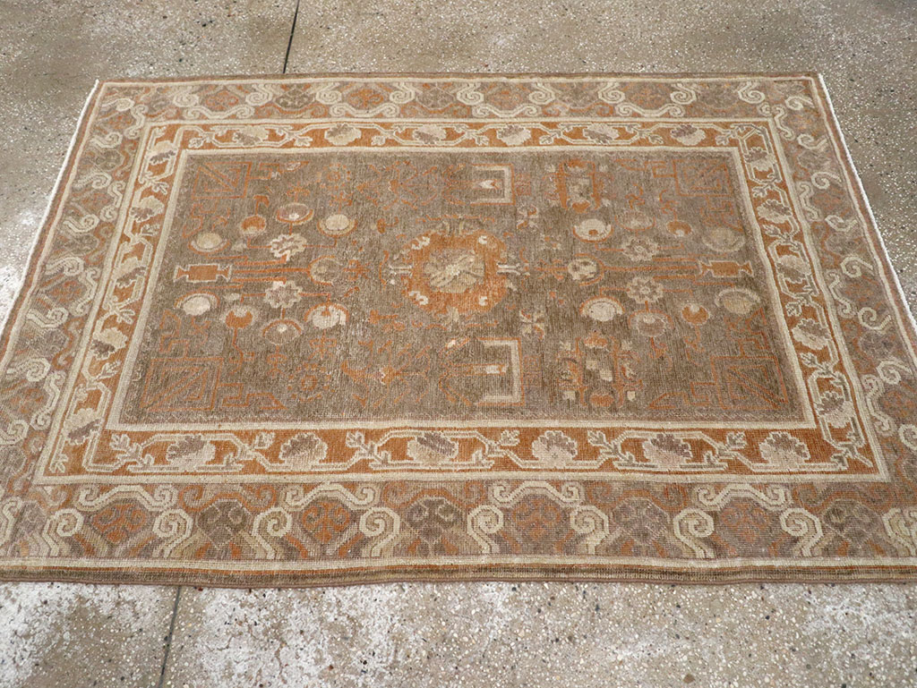 Vintage East Turkestan Khotan Rug, No.16293 - Galerie Shabab