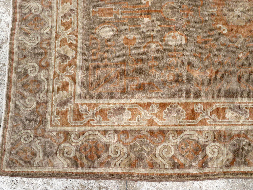 Vintage East Turkestan Khotan Rug, No.16293 - Galerie Shabab