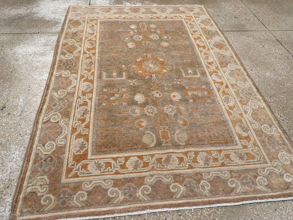 Vintage East Turkestan Khotan Rug, No.16293 - Galerie Shabab