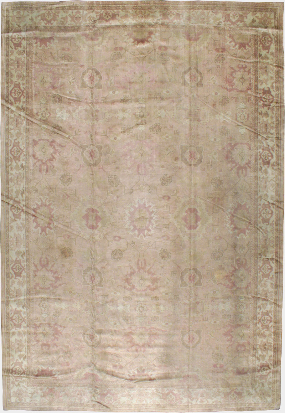 Antique Turkish Oushak Carpet, No.16300 - Galerie Shabab