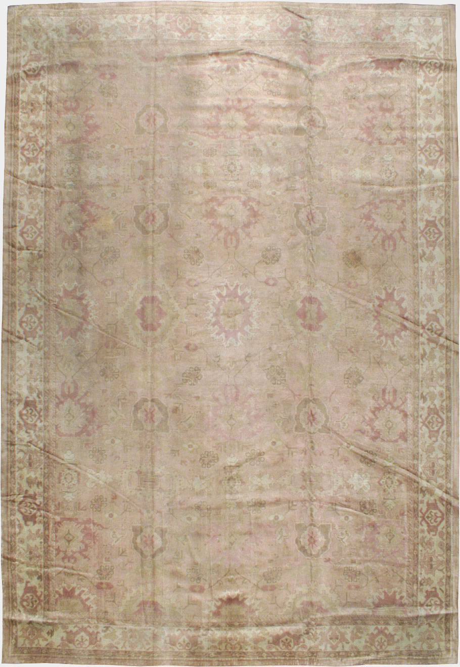 Antique Turkish Oushak Carpet, No.16300 - Galerie Shabab
