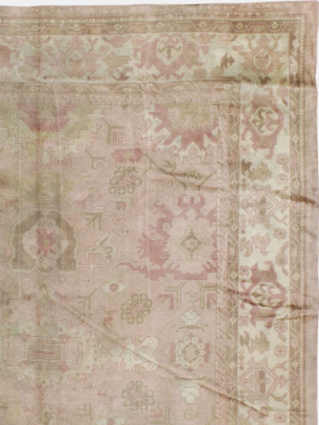 Antique Turkish Oushak Carpet, No.16300 - Galerie Shabab