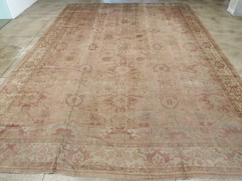 Antique Turkish Oushak Carpet, No.16300 - Galerie Shabab
