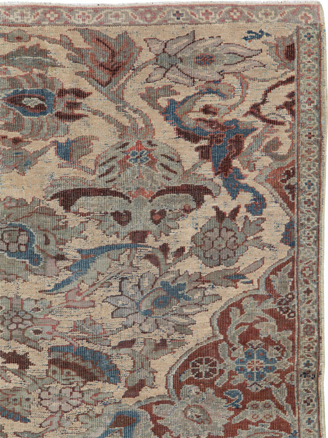 Antique Persian Mahal Sampler Rug, No.16304 - Galerie Shabab