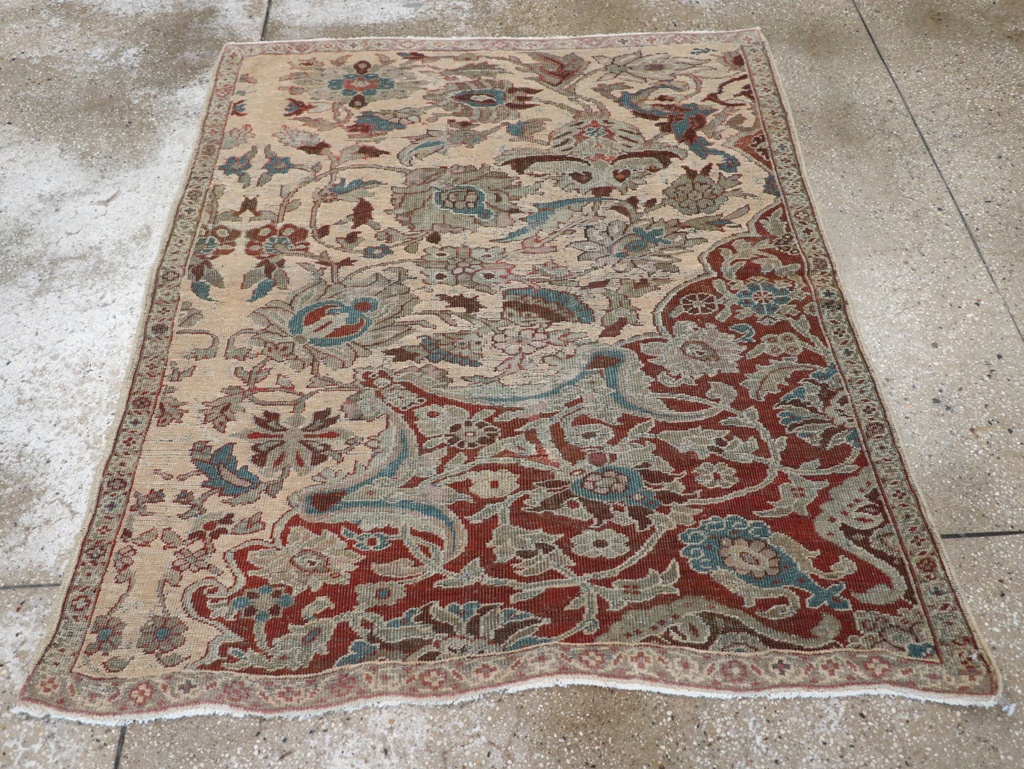 Antique Persian Mahal Sampler Rug, No.16304 - Galerie Shabab