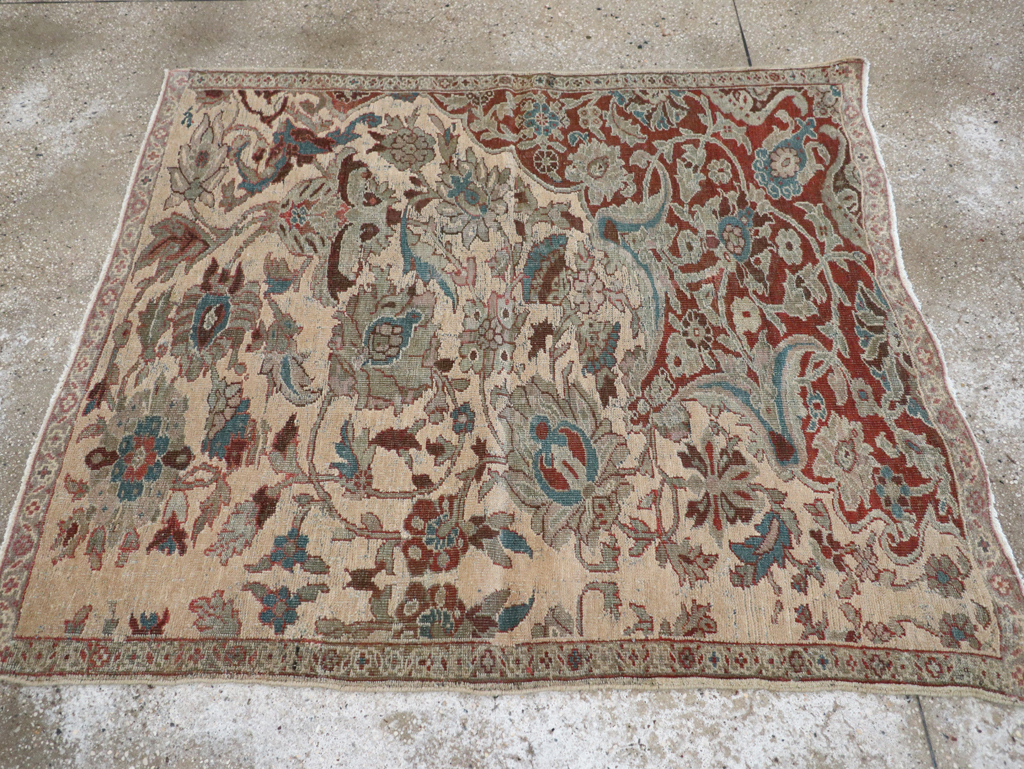 Antique Persian Mahal Sampler Rug, No.16304 - Galerie Shabab