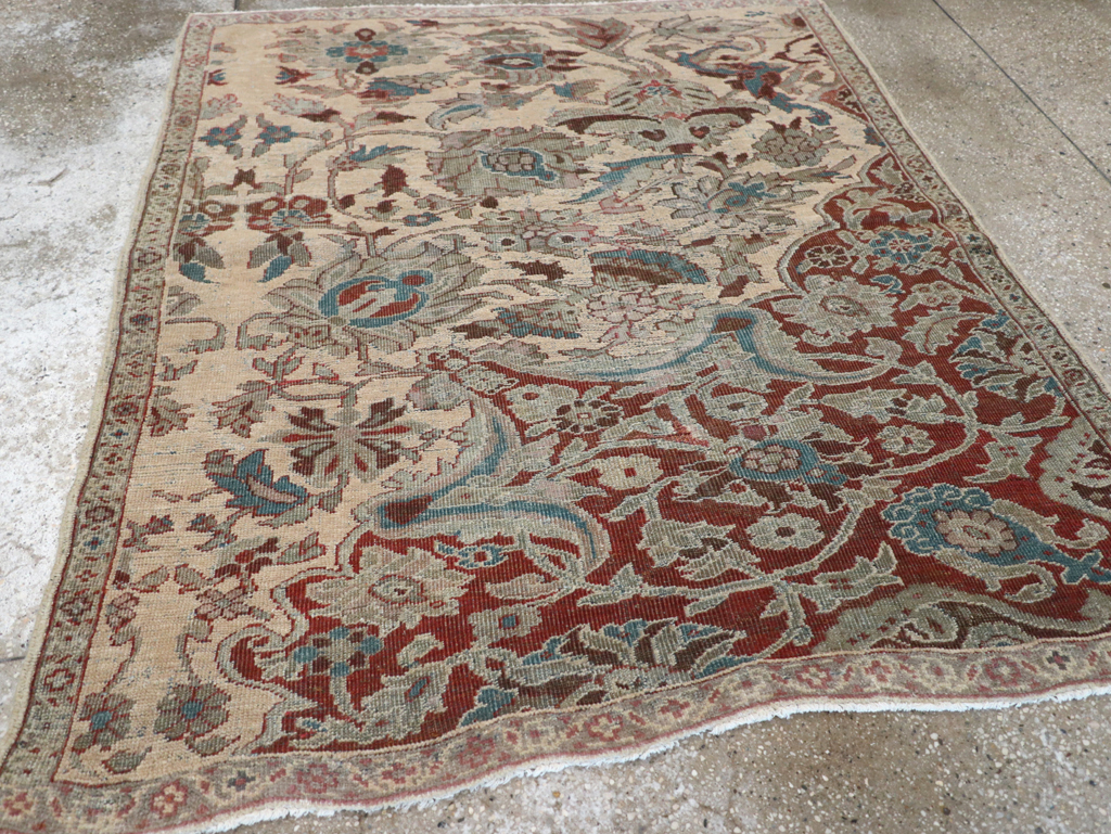 Antique Persian Mahal Sampler Rug, No.16304 - Galerie Shabab