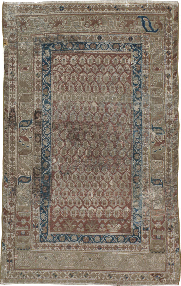 Antique Persian Distressed Malayer Rug, No.16309 - Galerie Shabab