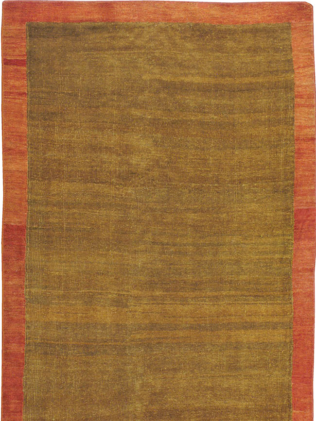 Vintage Persian Mahal Wide Gallery Runner, No.16316 - Galerie Shabab