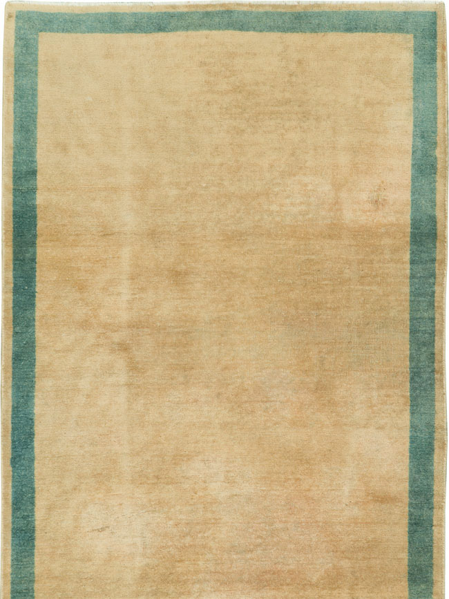 Vintage Persian Tabriz Modernist Runner, No.16318 - Galerie Shabab