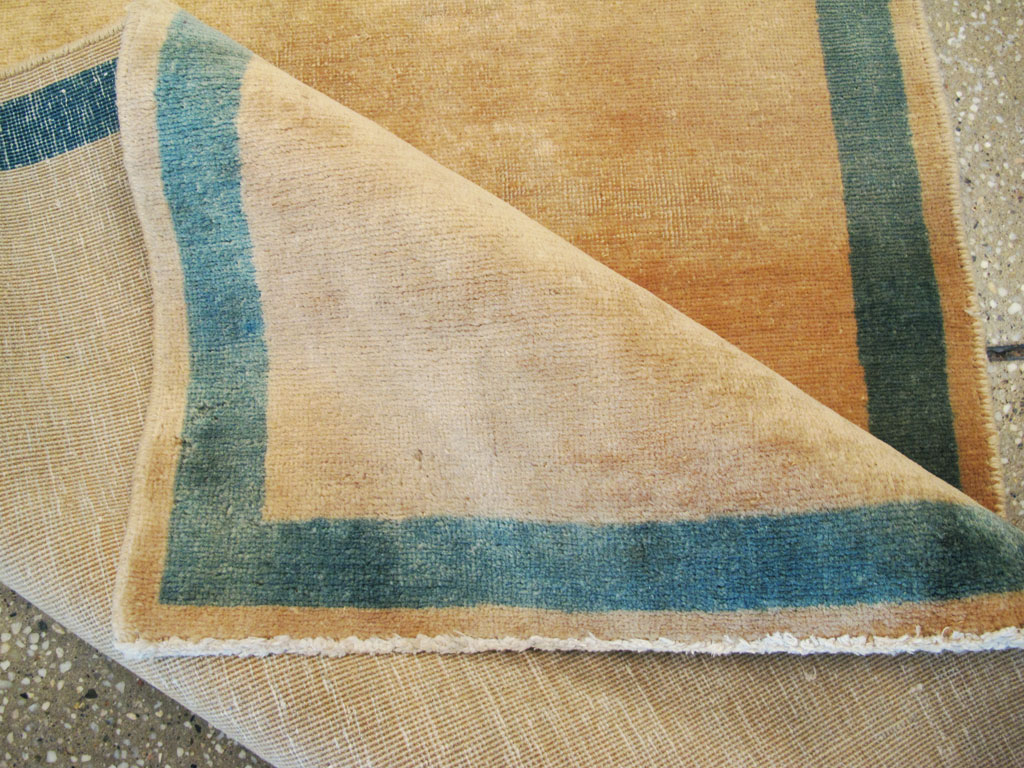 Vintage Persian Tabriz Modernist Runner, No.16318 - Galerie Shabab